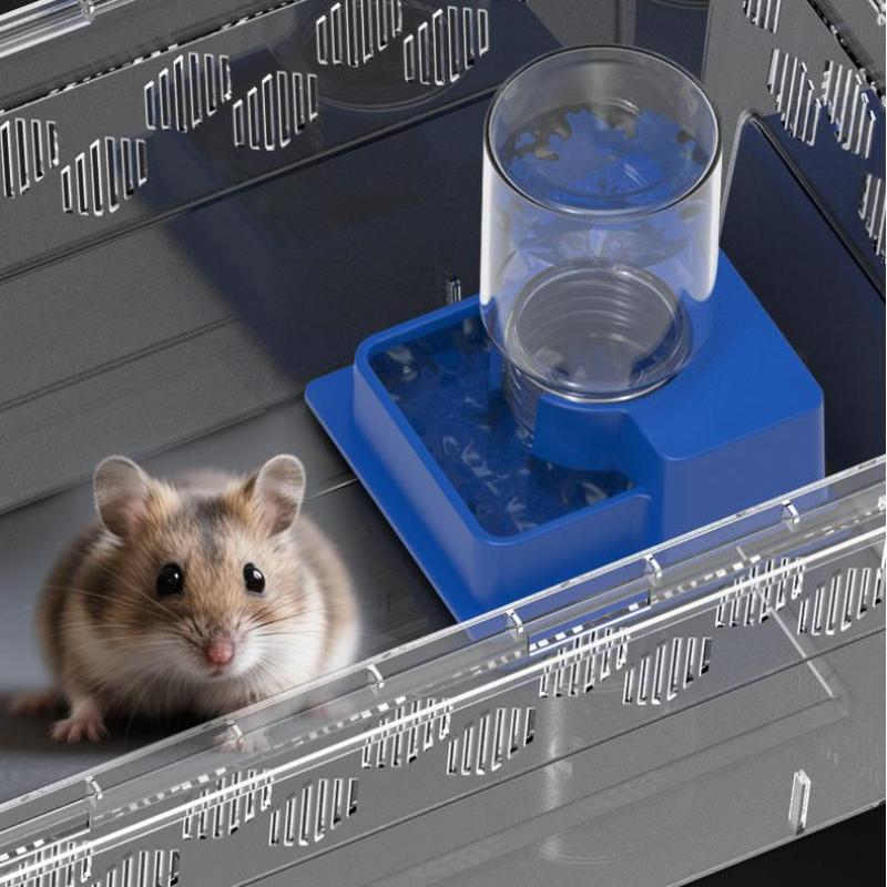 Water Dish Reptile - (BF06)爬虫類用自動給水器 ボトル付き 亀、カメ、トカゲ用 窒息防止 水分補給 ペット用品