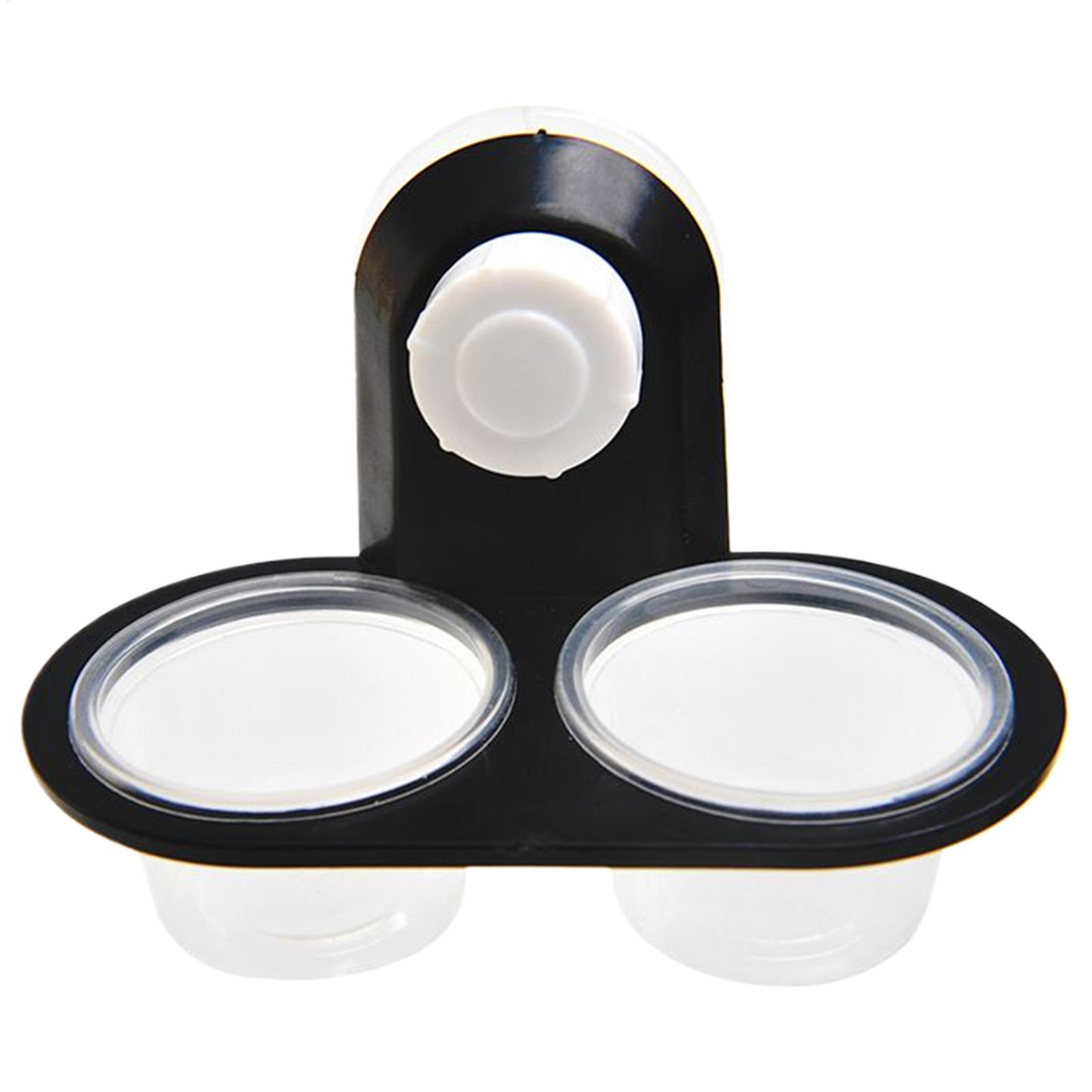 Water Dish Reptile - ゲッコーフィーダーレッジ、取り外し可能な吸盤付き、爬虫類用給餌・水飲みトレイ、カメ、クモ、爬虫類タンク用アクセサリー