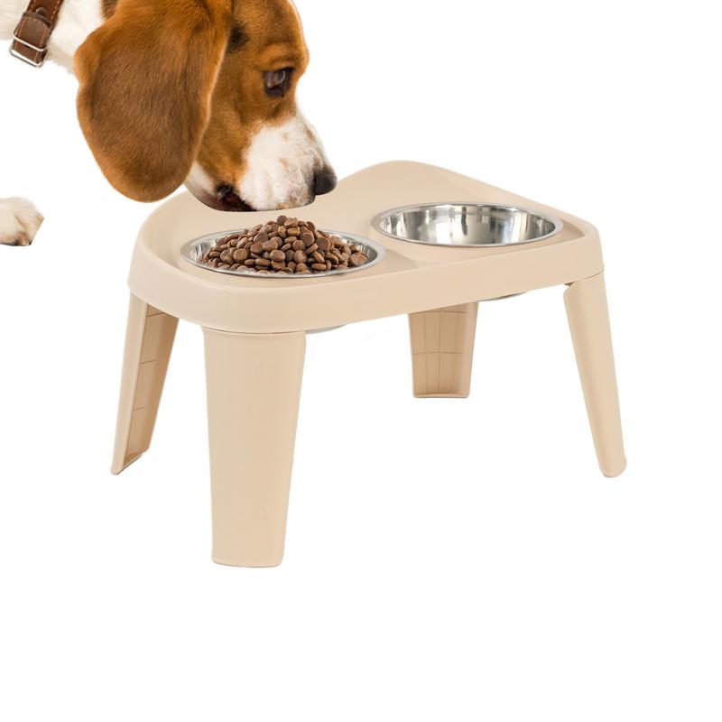 二重ステンレス鋼の高架式犬用餌箱,折りたたみ式スタンド,小, - Royal Canin Food Medium のレビューと価格