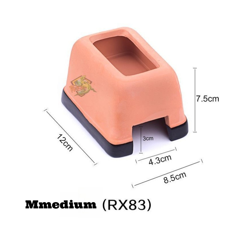 爬虫類用加湿隠れ家洞窟 セラミック製 水分補給保湿隠れ箱 ト - Hide Cave Ceramic のレビューと価格