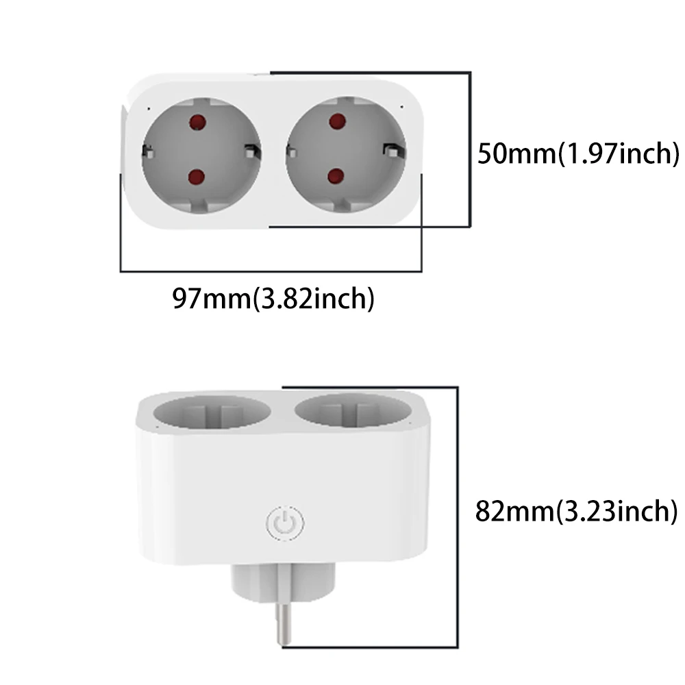 BORUIDAPLS WiFiスマートソケット EU/KRプ - Timer Dual Outlet のレビューと価格