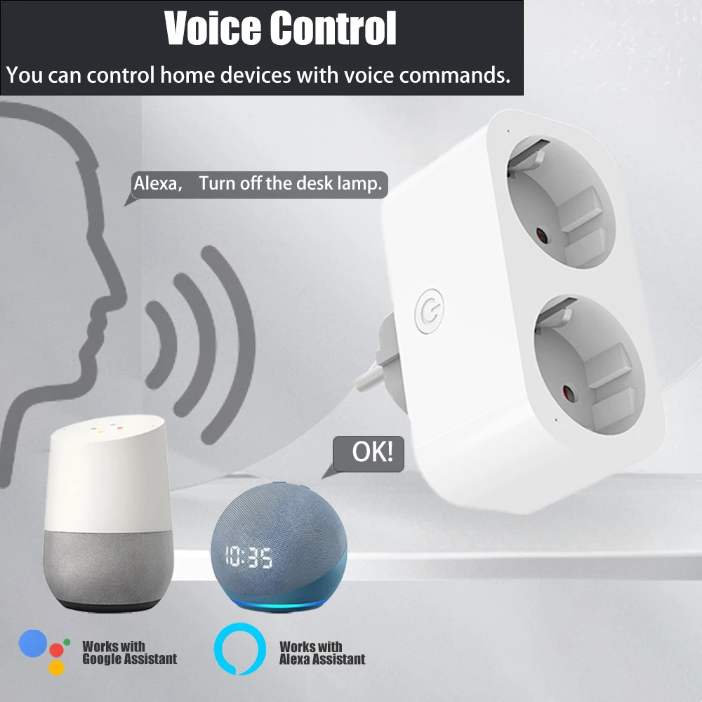 BORUIDAPLS WiFiスマートソケット EU/KRプ - Timer Dual Outlet のレビューと価格