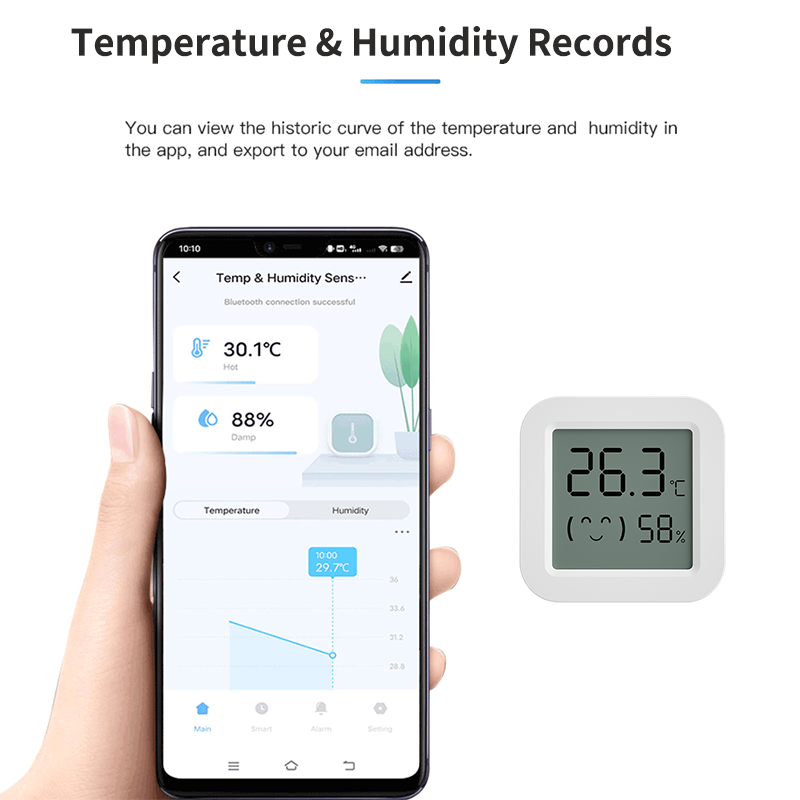 Tuya 温度湿度センサー ミニ LCD デジタルディスプレ - Digital Hygrometer Probe のレビューと価格