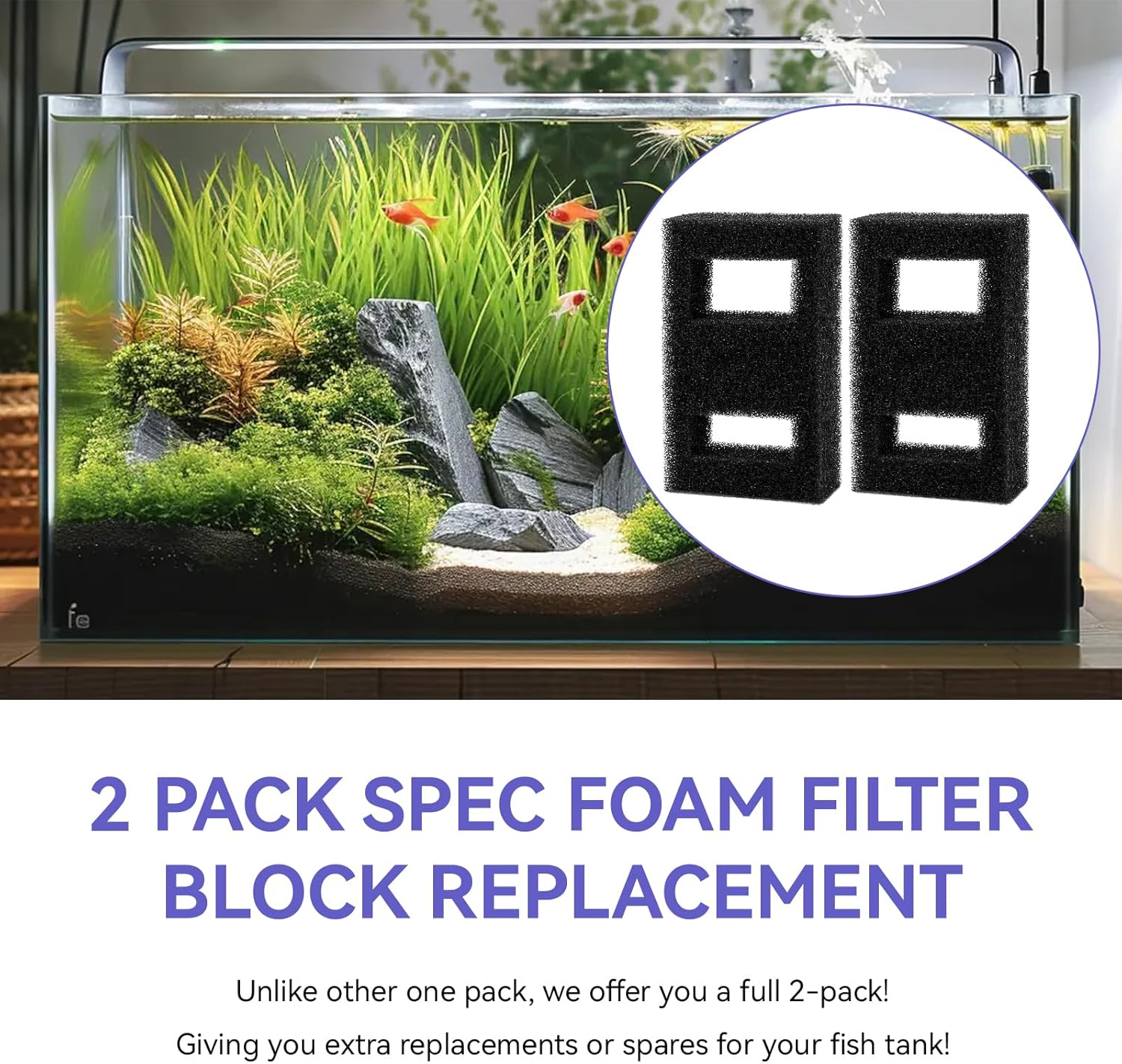 Fluval Spec水槽用互換フォームフィルターブロック、 - Fluval Aquarium Spec のレビューと価格