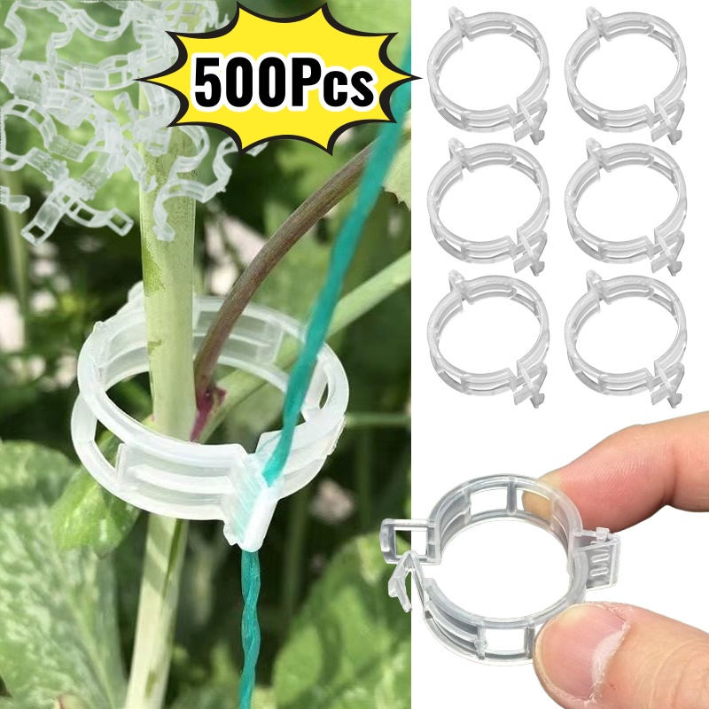 500個入り プラスチック製植物サポートクリップ ガーデン用 - Vine Climbing Plastic のレビューと価格