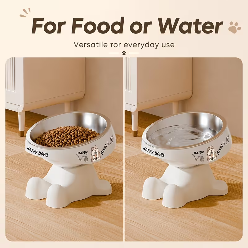 かわいい高さのあるペットボウル、猫犬用フード・ウォーターボウ - Royal Canin Food Medium のレビューと価格